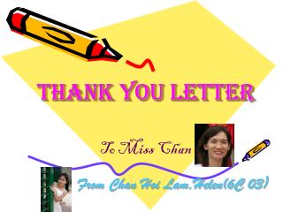 Thank you letter