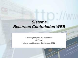 Sistema Recursos Contratados WEB