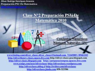 Oliver Rodrigo Henríquez Aracena Preparación PSU De Matemática