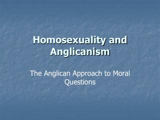 Homosexuality and Anglicanism