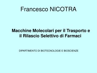 Francesco NICOTRA