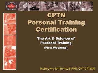 CPTN Personal Training Certification