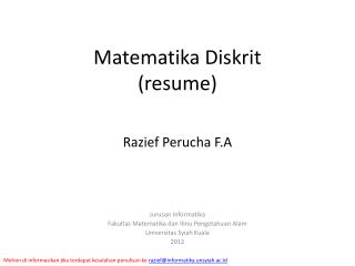 Matematika Diskrit (resume)