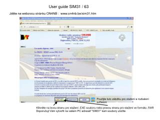 User guide SIM31 / 63