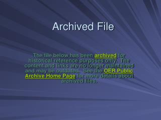 Archived File