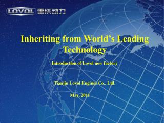 Inheriting from World’s Leading Technology Introduction of Lovol new factory