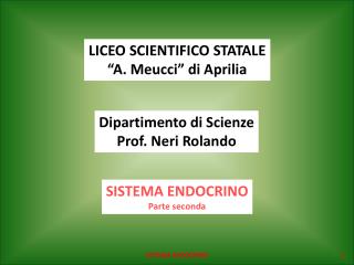 LICEO SCIENTIFICO STATALE “A. Meucci” di Aprilia