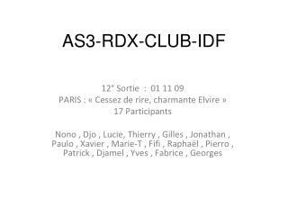 AS3-RDX-CLUB-IDF