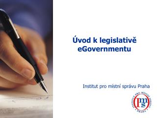 Úvod k legislativě eGovernmentu