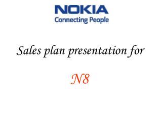 Sales plan presentation for