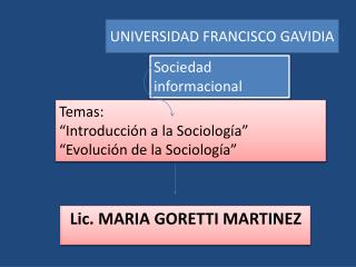 UNIVERSIDAD FRANCISCO GAVIDIA