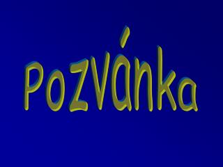 Pozvánka