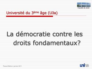 Université du 3 ème âge ( U3a )
