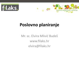 Poslovno planiranje