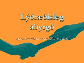Lýðræðisleg ábyrgð