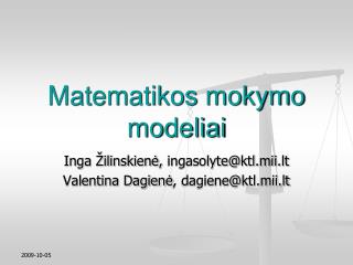 Matematikos mokymo modeliai