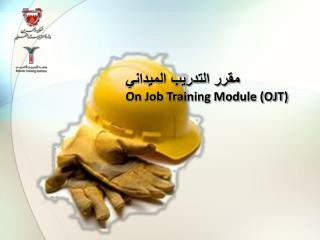مقرر التدريب الميداني On Job Training Module ( OJT)