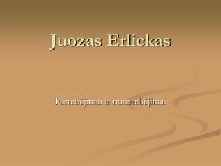 Juozas Erlickas