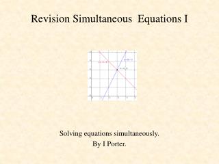 Revision Simultaneous Equations I