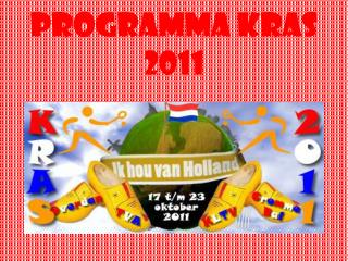 Programma kras 2011