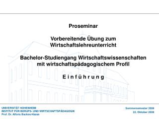 Überblick 1. Sitzung