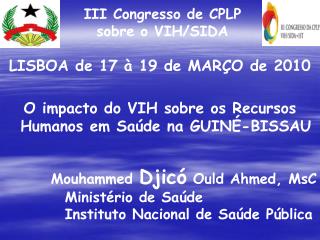 III Congresso de CPLP sobre o VIH/SIDA