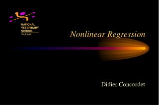 Nonlinear Regression