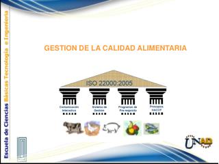 GESTION DE LA CALIDAD ALIMENTARIA