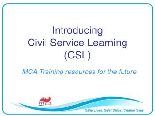 Introducing Civil Service Learning (CSL)
