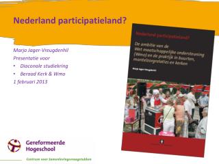 Nederland participatieland?