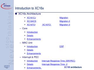 Introduction to XC16x
