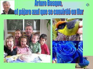 Arturo Bosque, el pájaro azul que se convirtió en flor