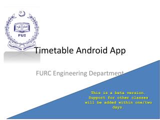 Timetable Android App