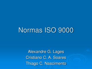 Normas ISO 9000