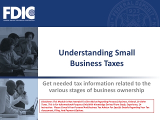 Understanding Small Business Taxes