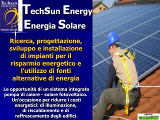 Le opportunità di un sistema integrato pompa di calore - solare fotovoltaico.