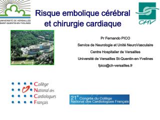 Risque embolique cérébral et chirurgie cardiaque