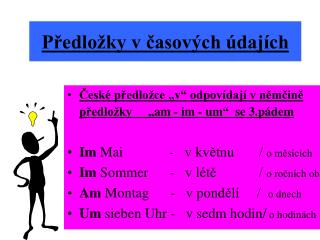 Předložky v časových údajích