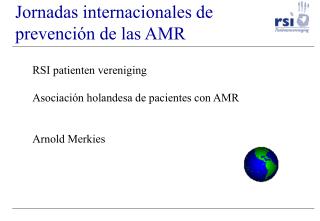 Jornadas internacionales de prevención de las AMR