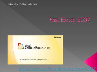 Ms. Excel 2007