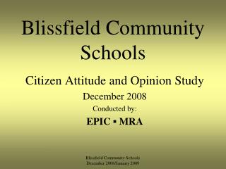 Blissfield Community Schools