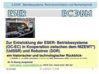 3.IDDR: Betriebssysteme, Rechnerarchitektur und Rechentechnik