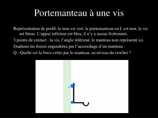 Portemanteau à une vis