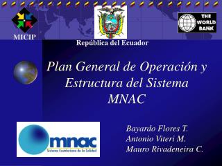 Plan General de Operación y Estructura del Sistema MNAC