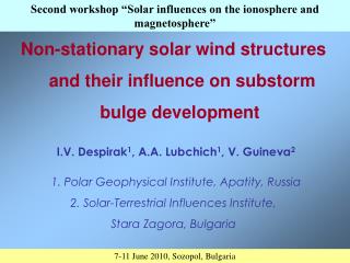Non-stationary solar wind structures and their influence on substorm bulge development 
