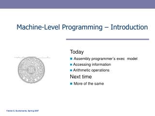 Machine-Level Programming – Introduction