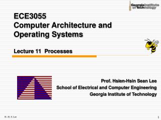 ECE3055 Computer Architecture and Operating Systems Lecture 11 Processes