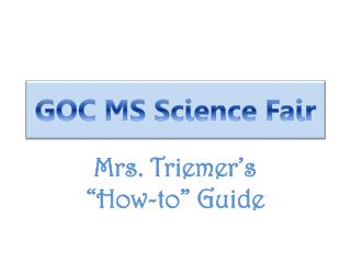 GOC MS Science Fair