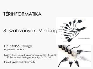 TÉRINFORMATIKA 8. Szabványok, Minőség