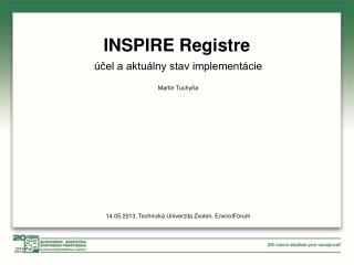 INSPIRE Registre